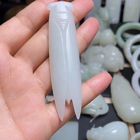 和田玉未镶嵌吊坠(不含链)