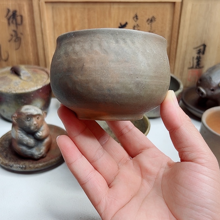 备前烧，井上溪仙大杯