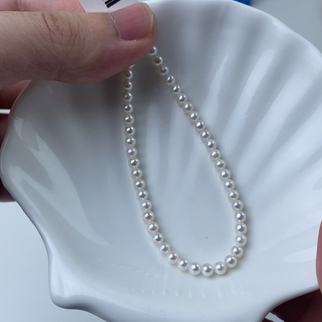 银S925镶嵌项链淡水珍珠102583