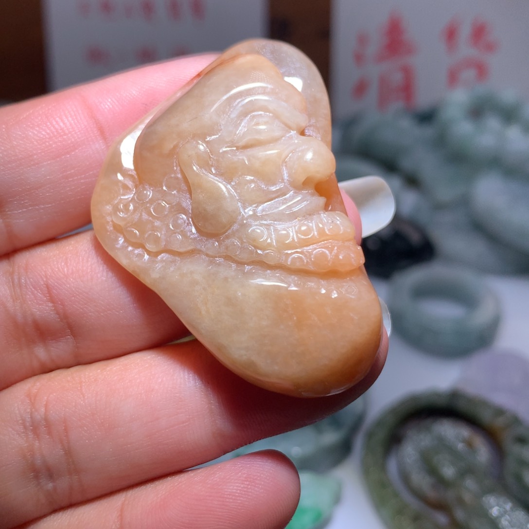 翡翠未镶嵌颈饰保真天然A货翡翠