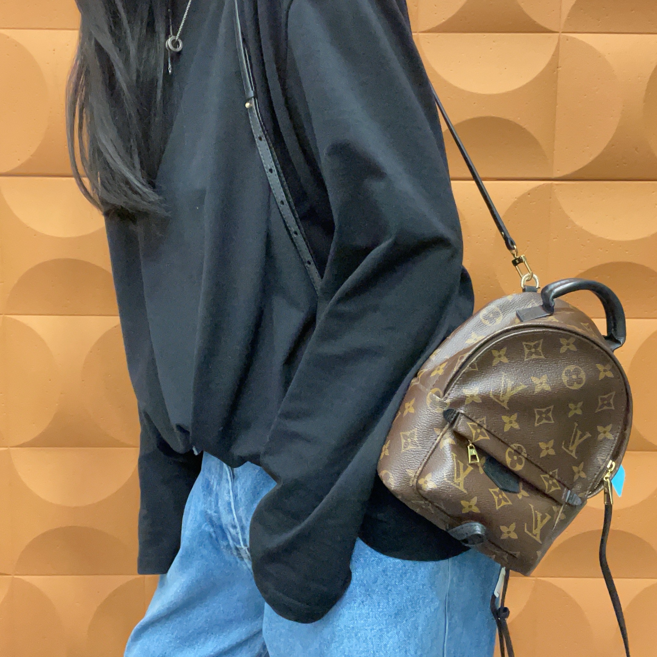 95新 LouisVuitton/路易威登 【KK】 62 1167 老花迷你双肩包