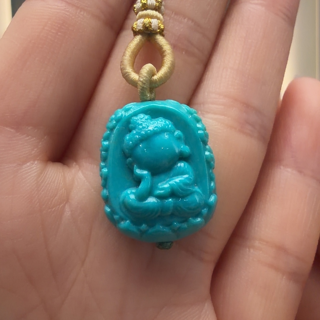 绿松石未镶嵌颈饰