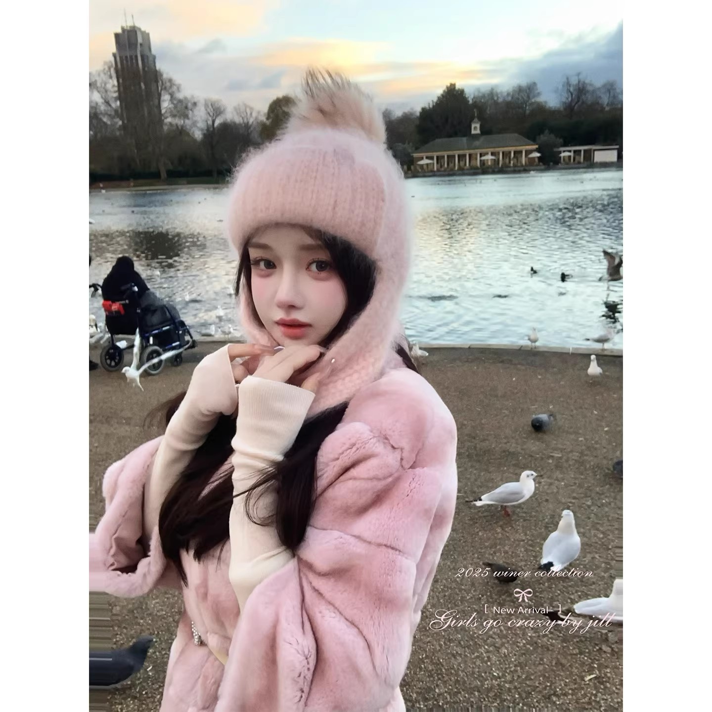 jill大姐姐 rua龙猫兔兔兔 獭兔毛皮草外套
