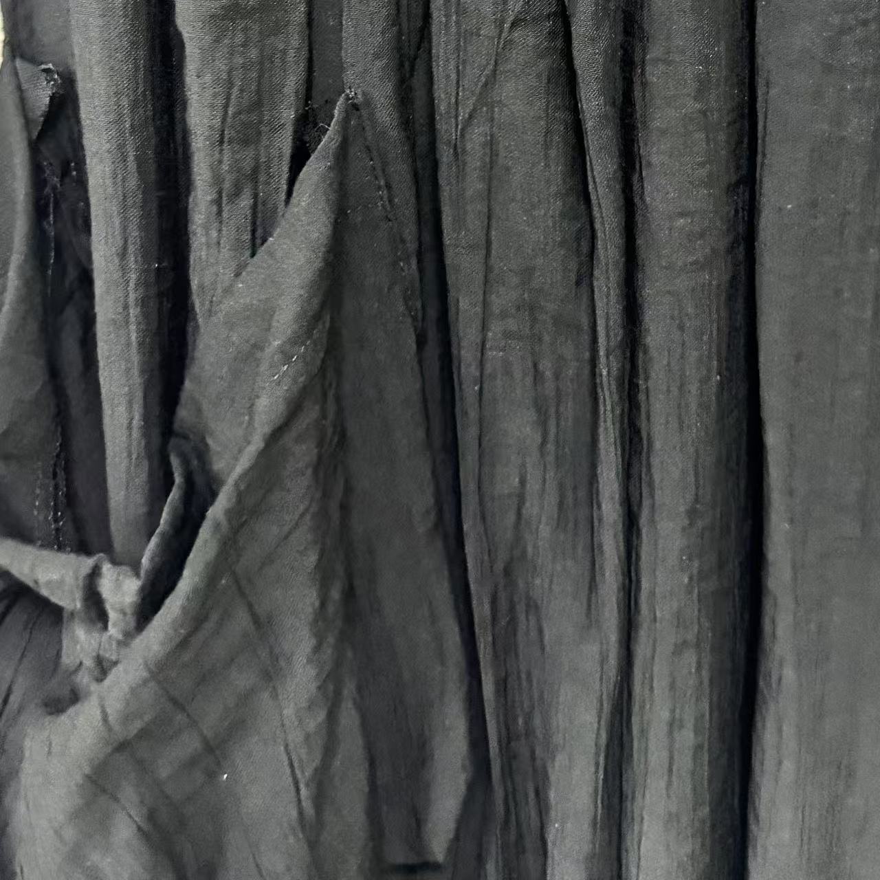 ｛귤 언니｝re日式垂垂丝感七分裤