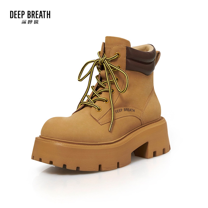 深呼吸DEEP BREATH深呼吸 酷飒大黄靴马丁靴 15206