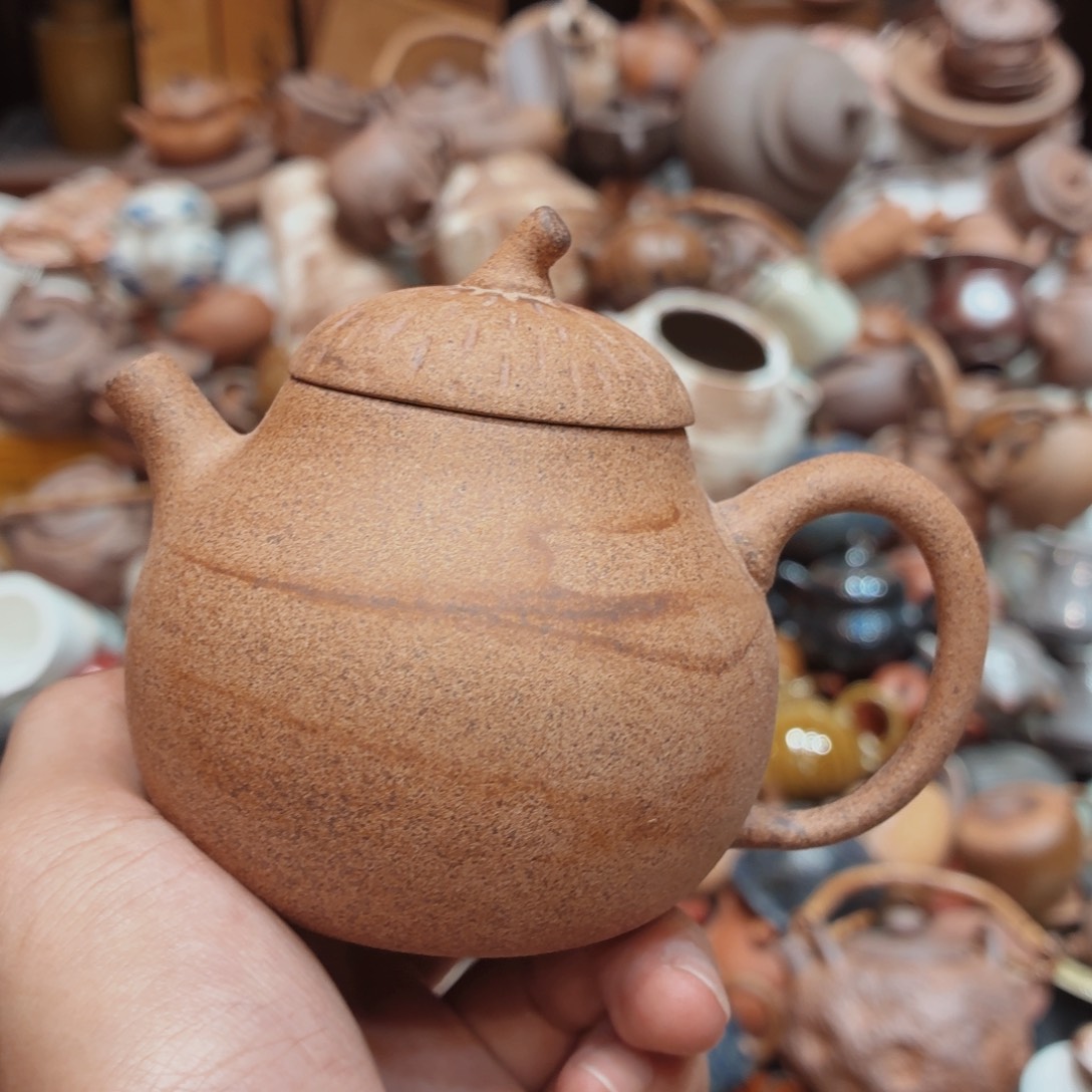 柴烧老岩高温茶器皿