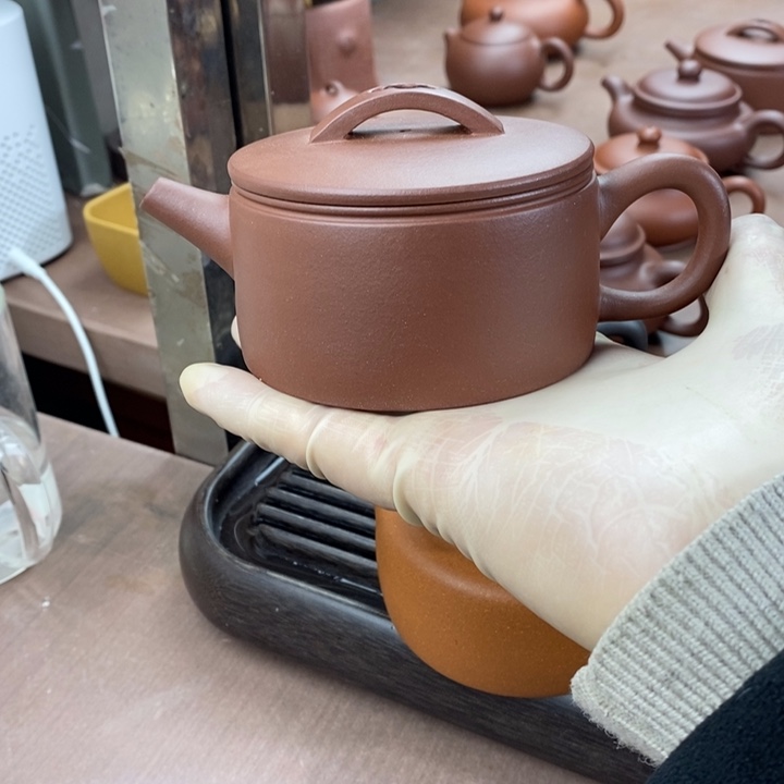 紫砂茶壶倚*楼紫砂壶汉瓦微瑕