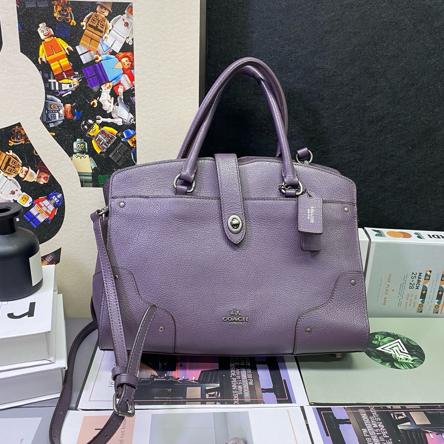 95新 COACH/蔻驰 22880斜挎包30*23