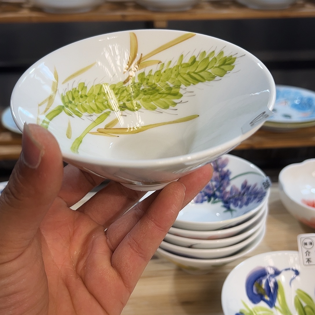 陶瓷景德镇手工手绘陶瓷5寸斗笠碗