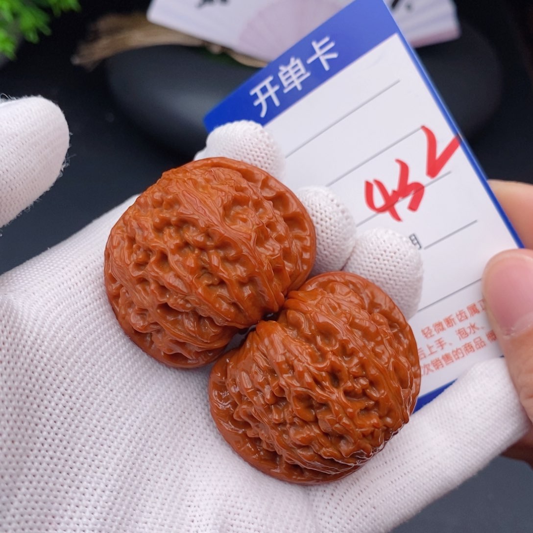 文玩核桃把件42球白432