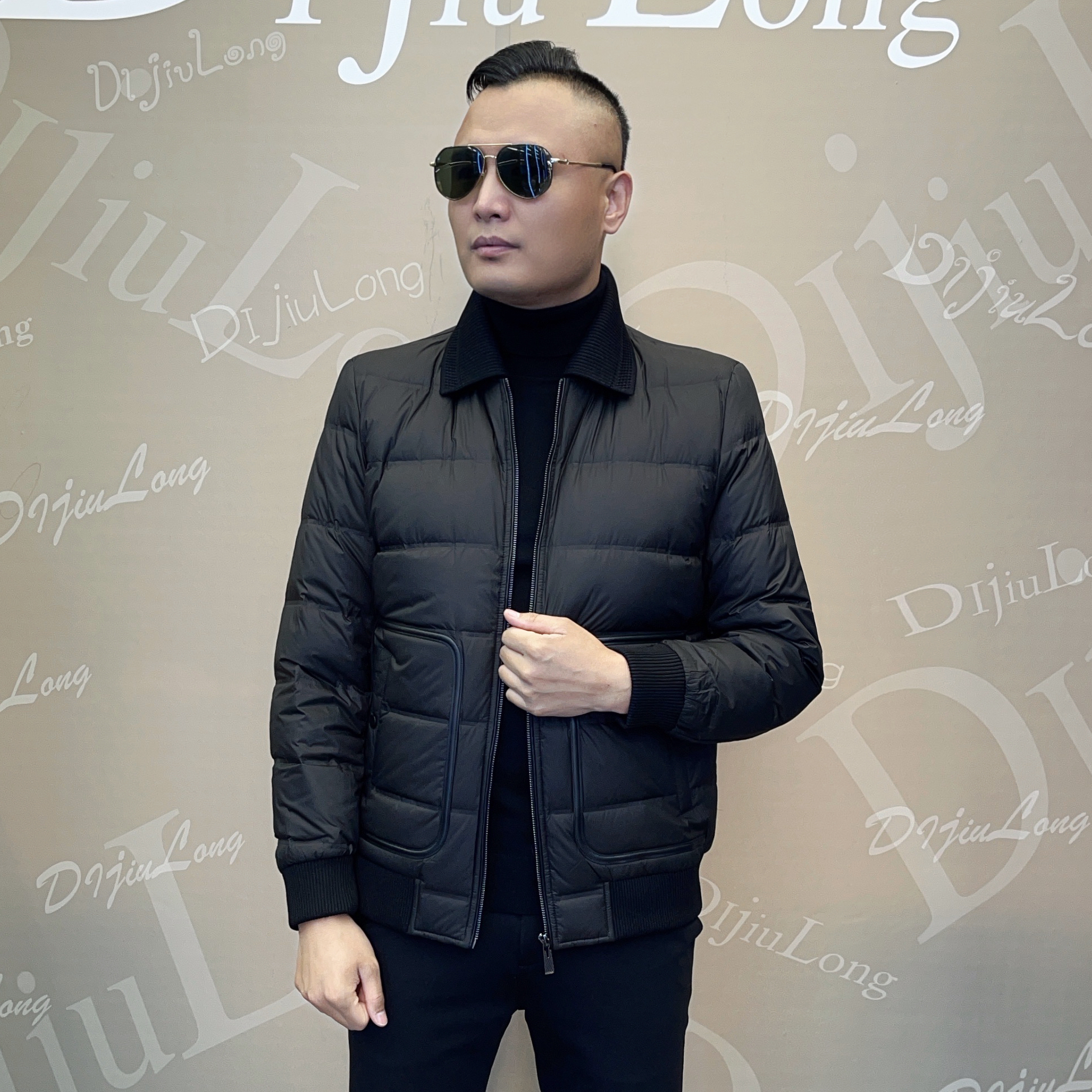 【帝九龙】25冬季新款时尚轻奢欧韩翻领男装羽绒服夹克6803