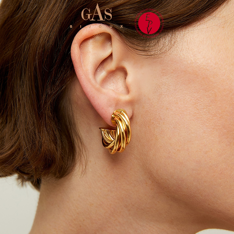  GASBIJOUX 艾克双C耳环时尚野性大气精致饰品礼物