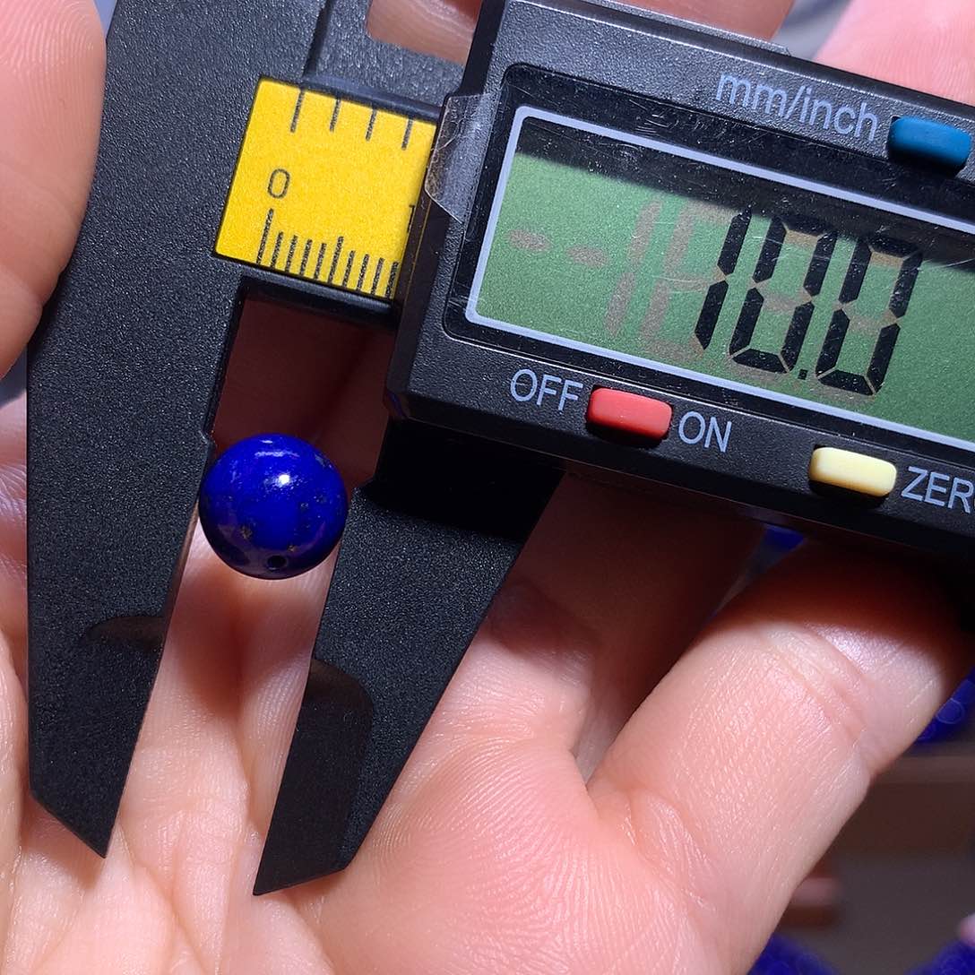 未镶嵌青金石手串10m单珠细纹