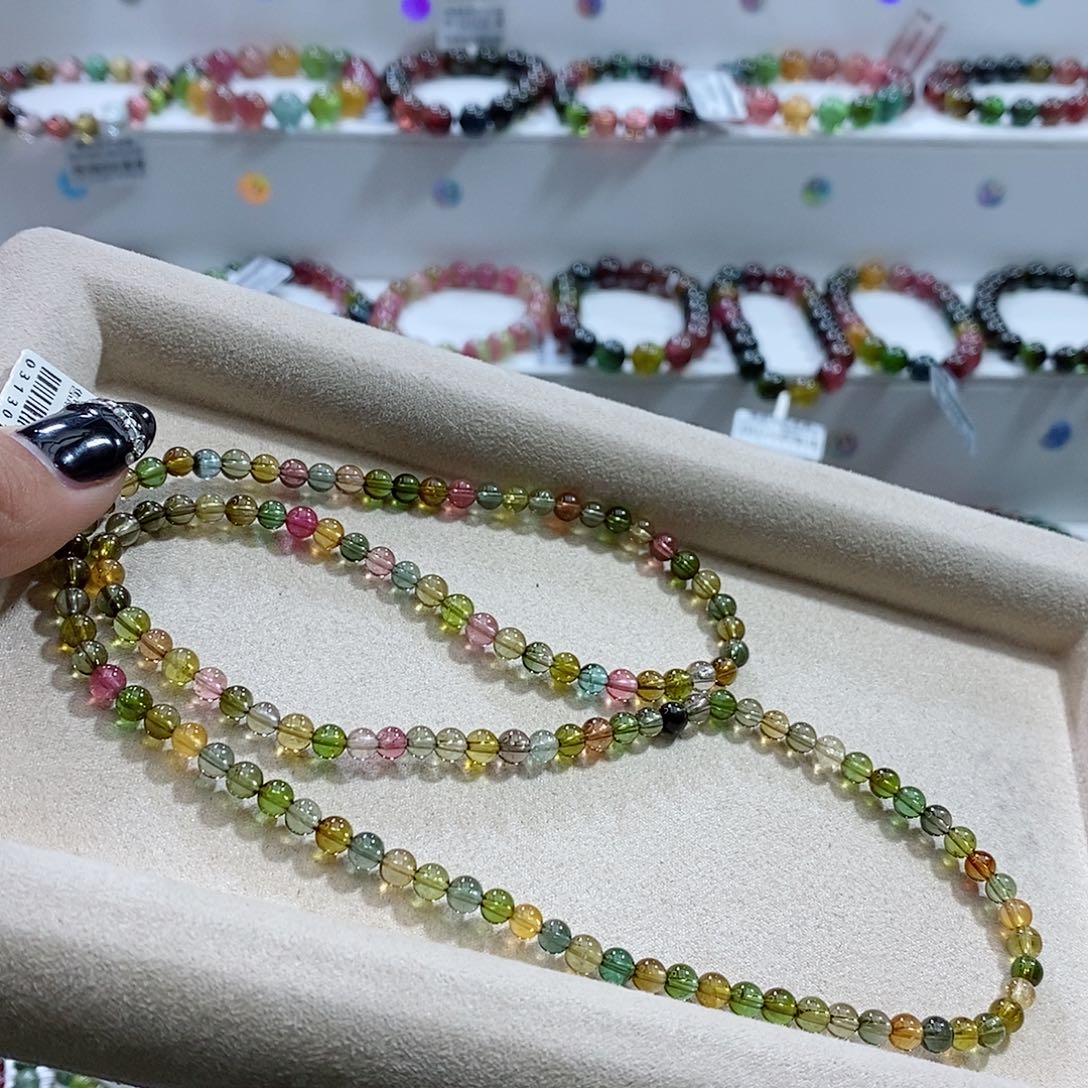 碧玺手链未镶嵌多样性发一条