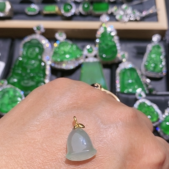 翡翠颈饰未镶嵌吊坠48