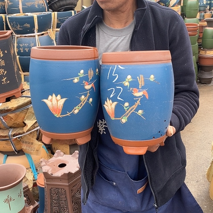 紫砂花盆紫砂花盆