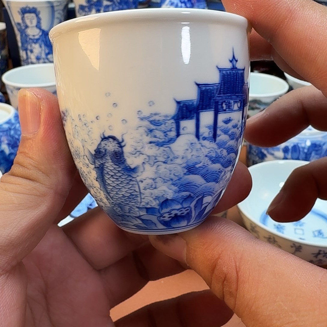 杯子景德镇全手工手绘陶瓷