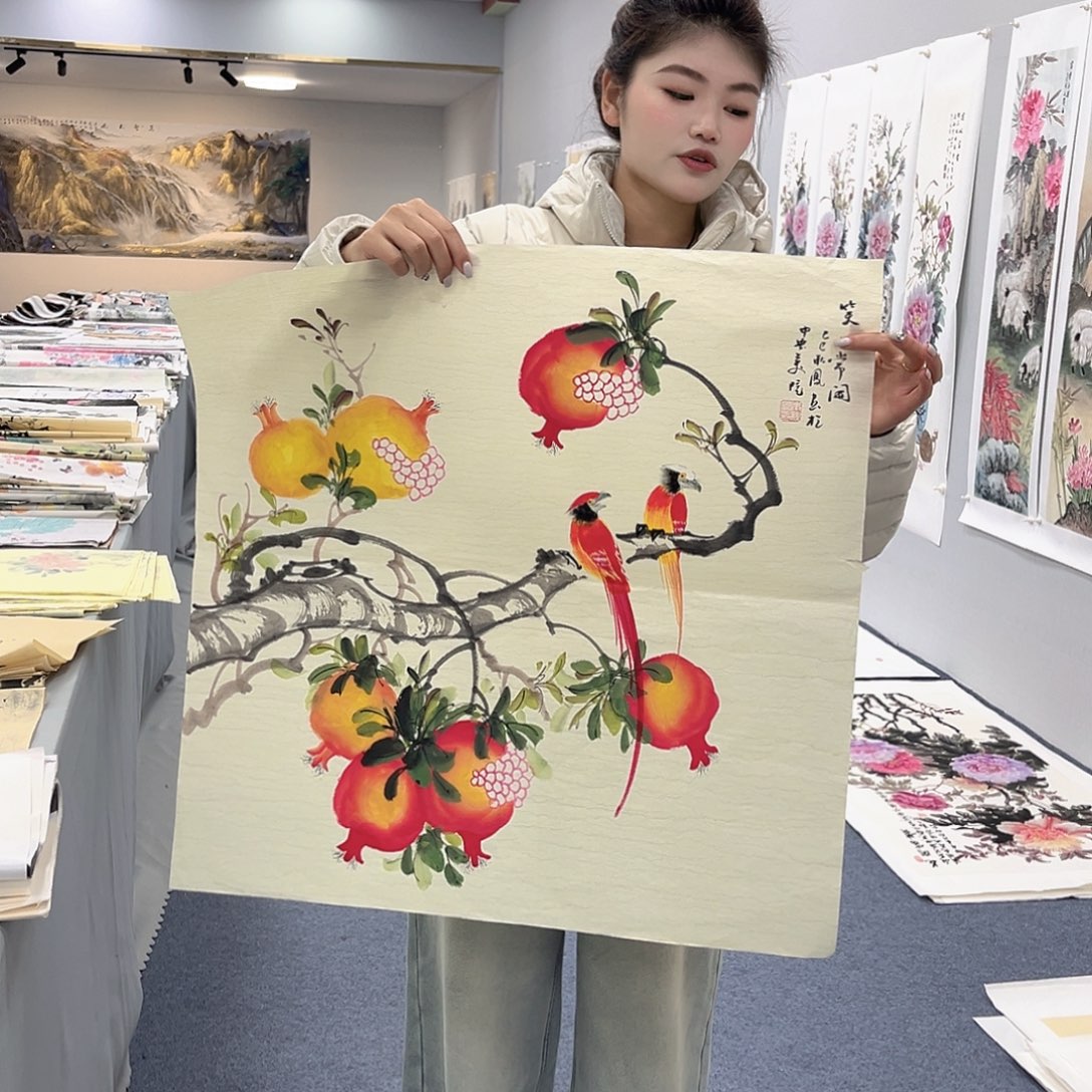 国画纯手绘字画作品