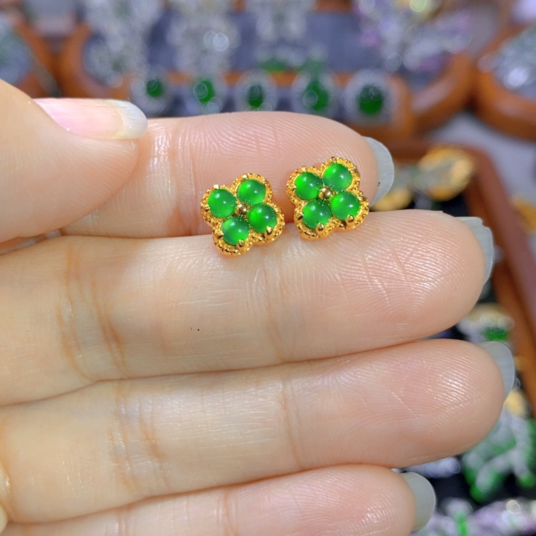 翡翠颈饰银S925镶嵌天然翡翠