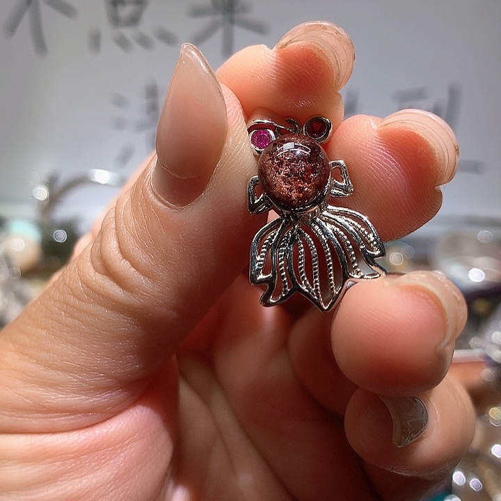 烟晶戒指未镶嵌水晶