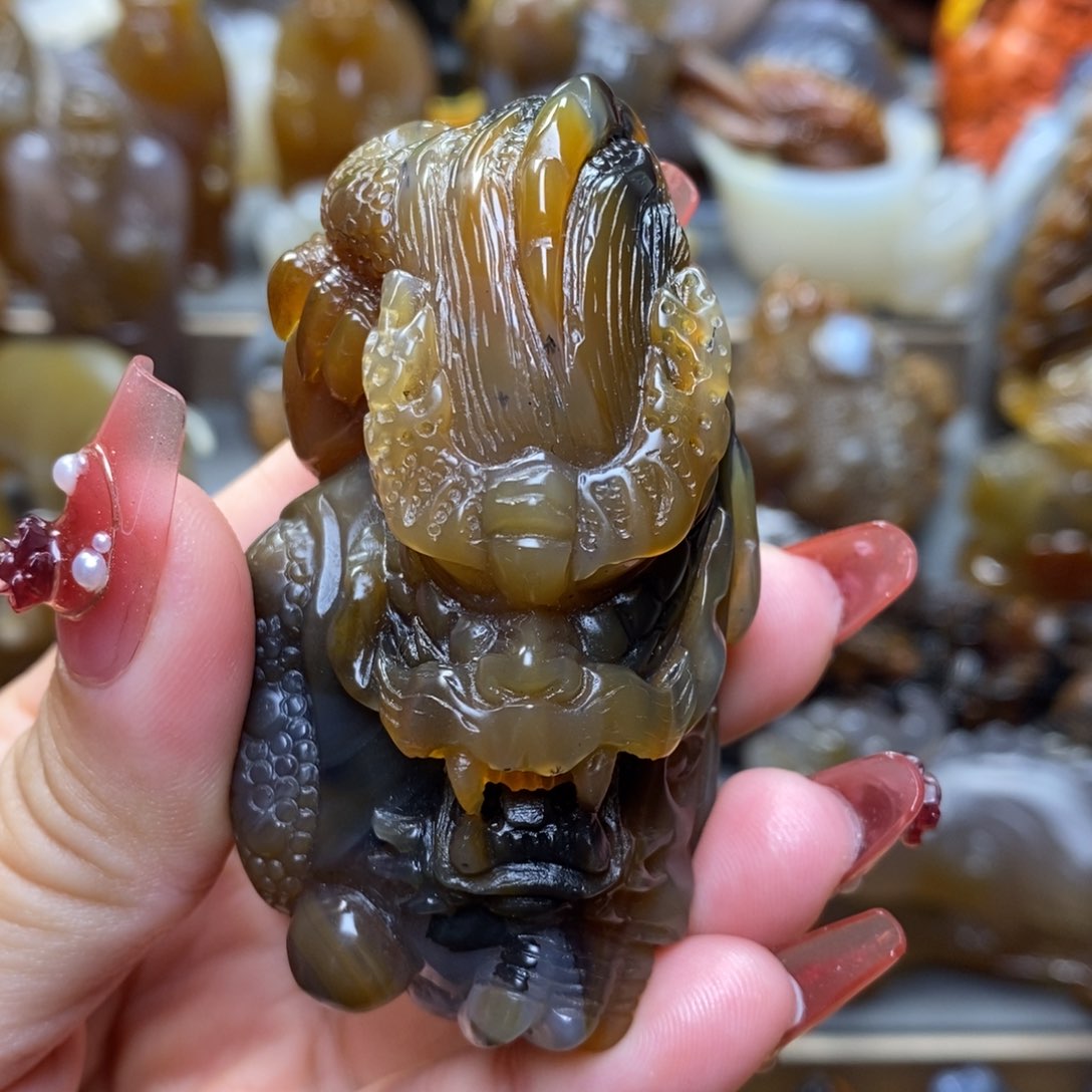 玛瑙/玉髓把件未镶嵌