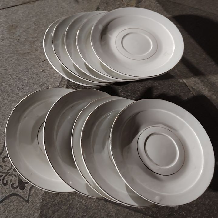 摆件陶瓷盘子碗啥都有口径15公分