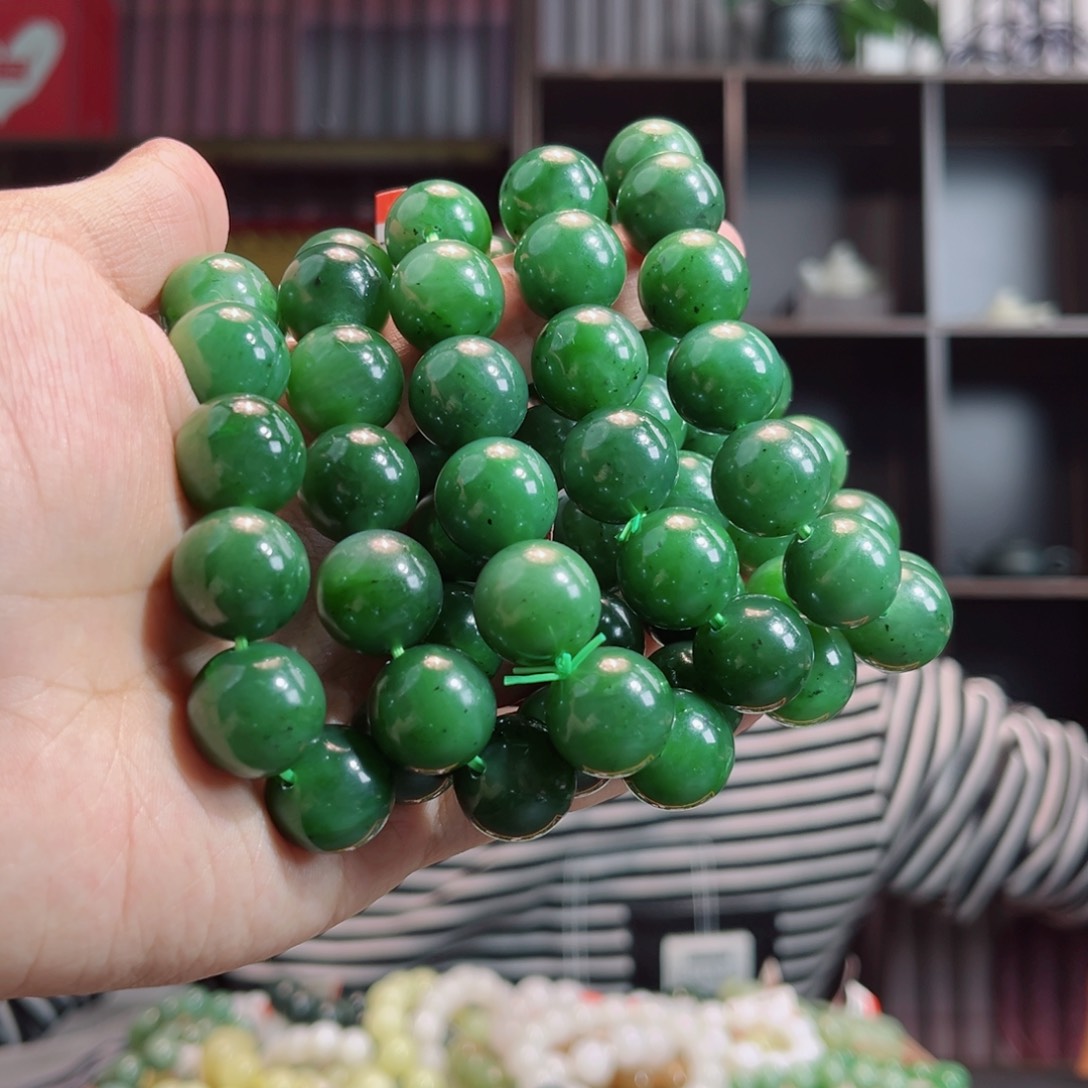 和田玉手链未镶嵌手串俄罗斯碧玉多样性拍一发一16