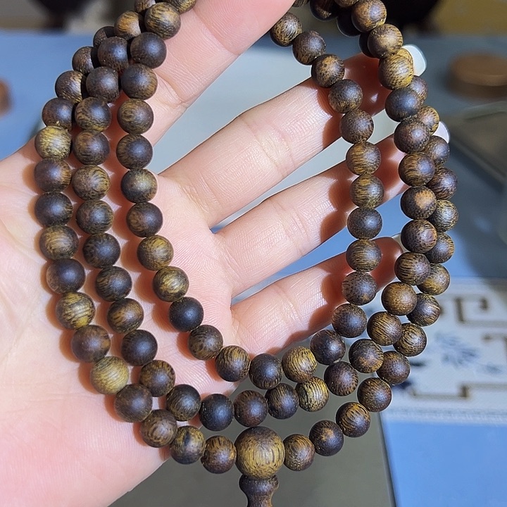 沉香沉香碎屑玛*镖九九沉圆珠多圈0722