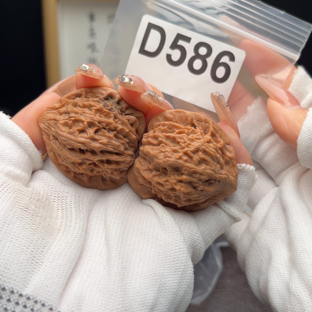 文玩核桃把件39七步沟d586