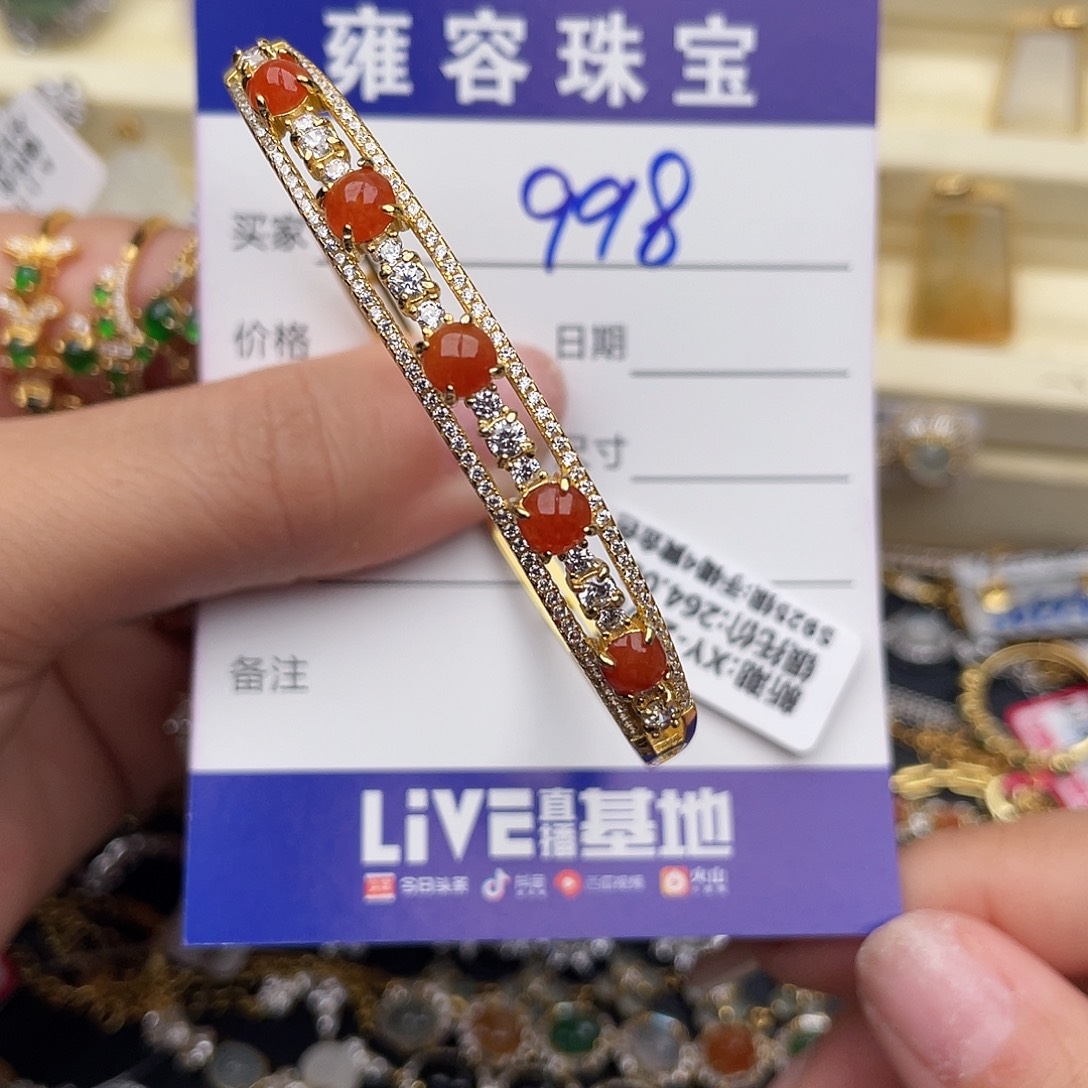 喵***喵翡翠银S925镶嵌戒指