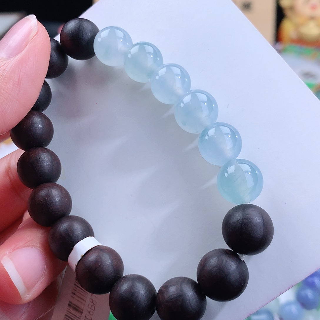 翡翠手链未镶嵌卡10mm