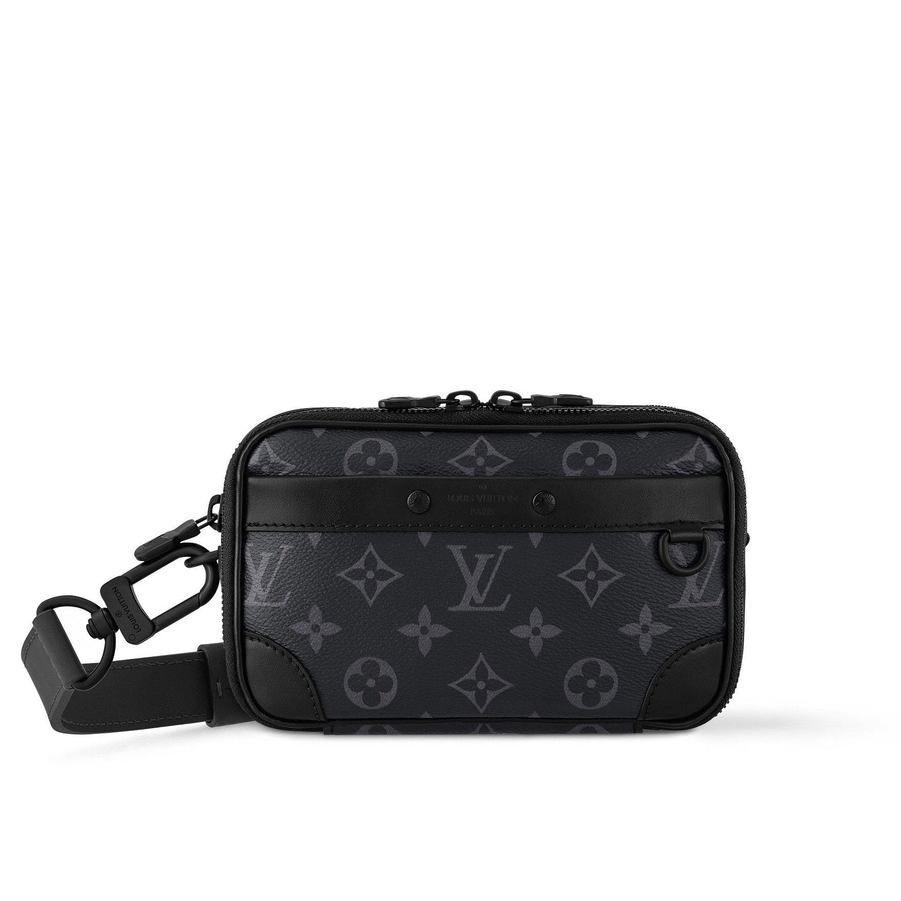 99新 LouisVuitton/路易威登 Alpha Nano经典黑老花斜挎包 G032