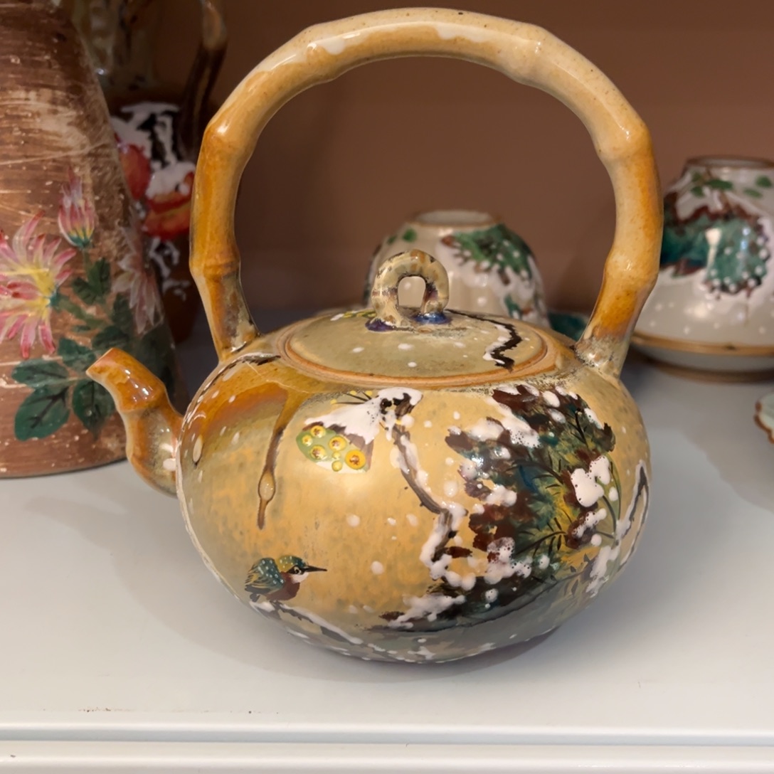 柴烧手工手绘陶瓷