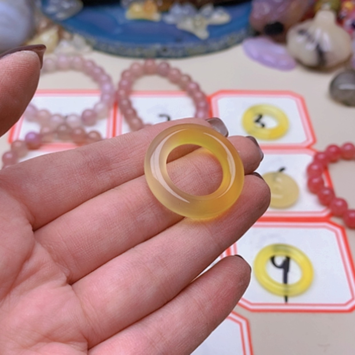 【闪购商品】未镶嵌玛瑙/玉髓珠宝半成品泽***0