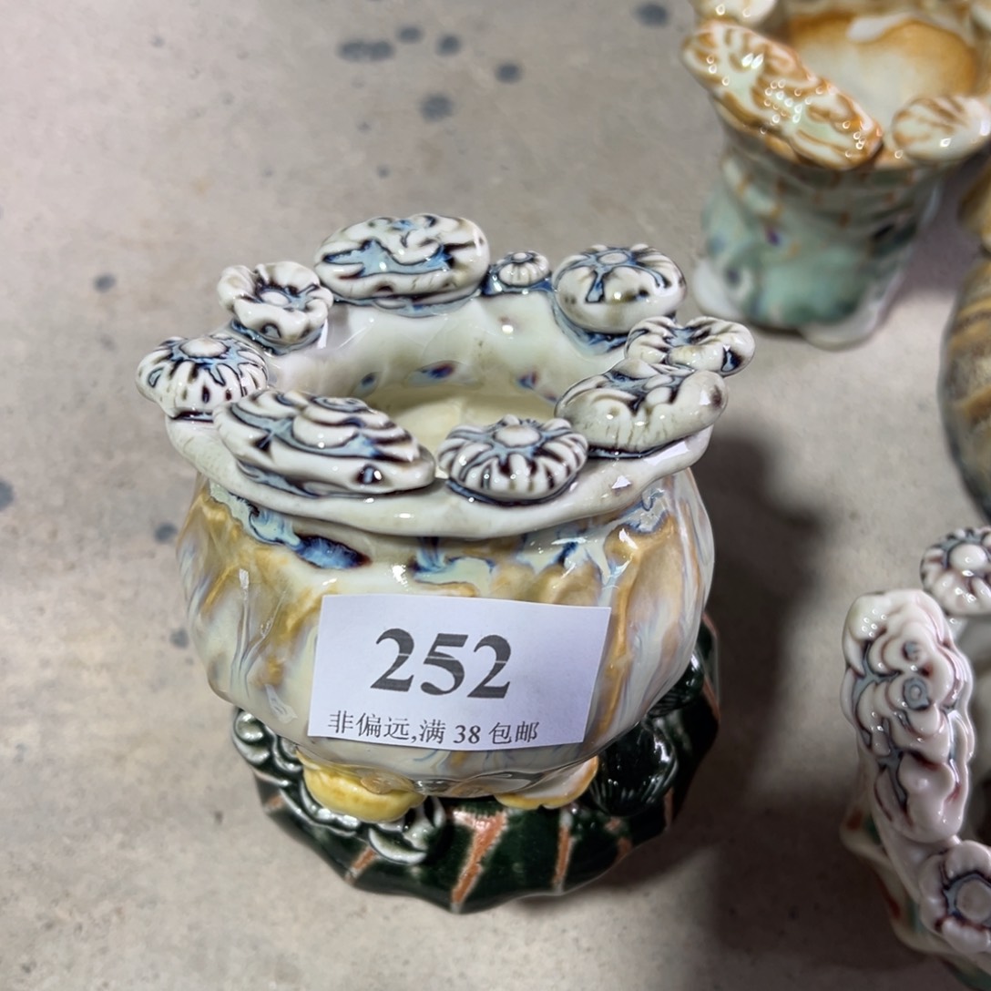 红陶景德镇手工花盆