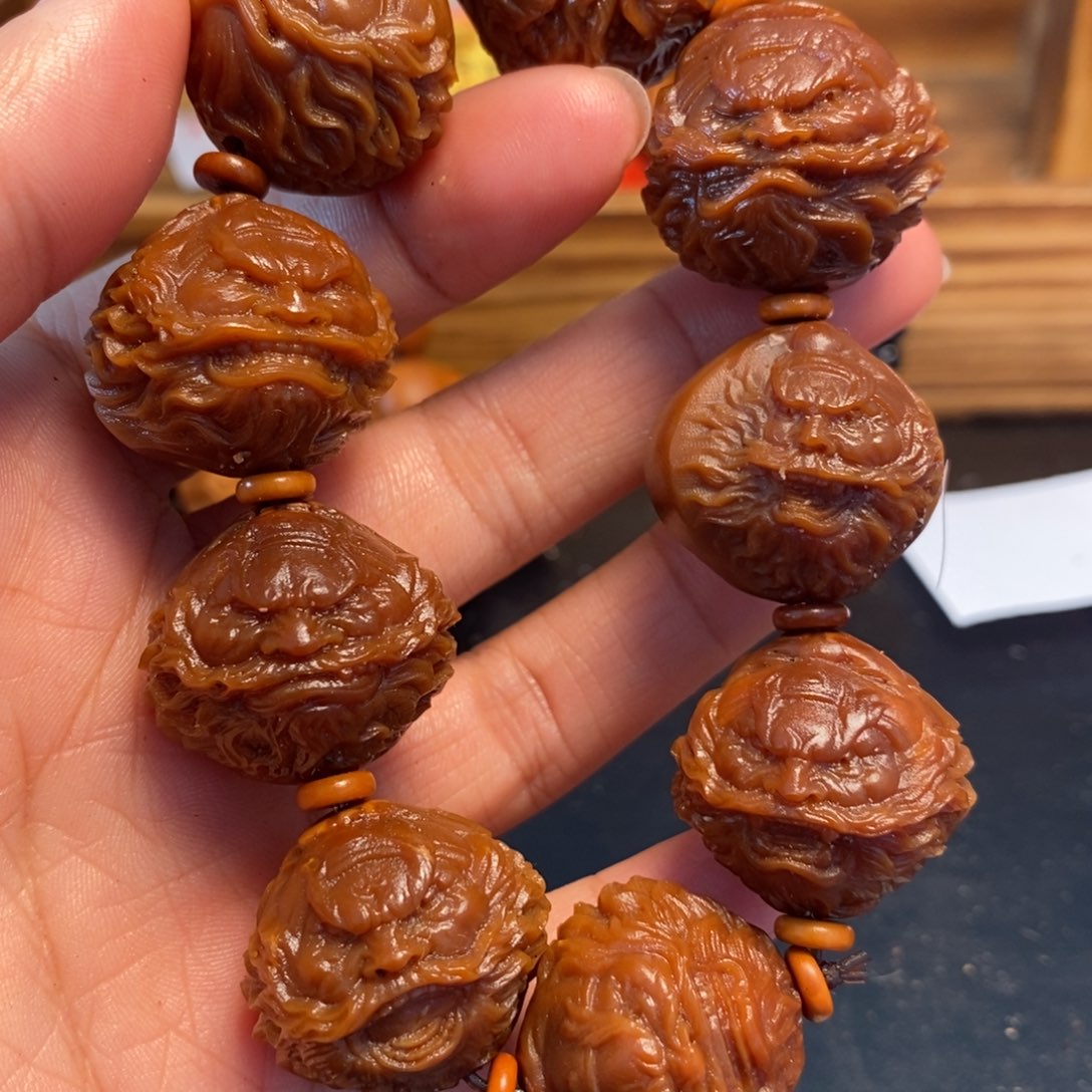 橄榄核手串/手链2.4钟馗头