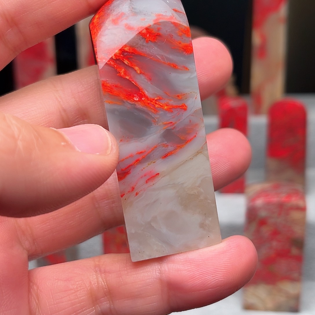 巴林鸡血石肖*宏八零鸡血石12345