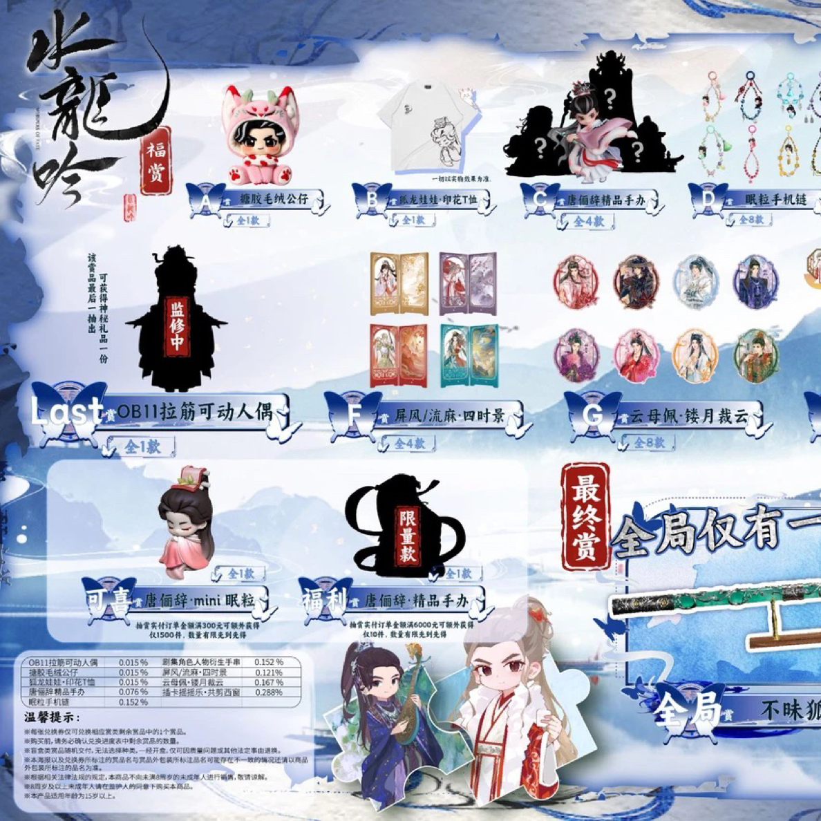 咪「可喜KOOCI」·《水龙吟》罗云熙&肖顺尧鸿蒙初开系列抽抽乐盲盒！