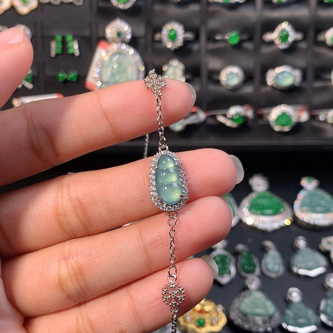 翡翠未镶嵌手链手链