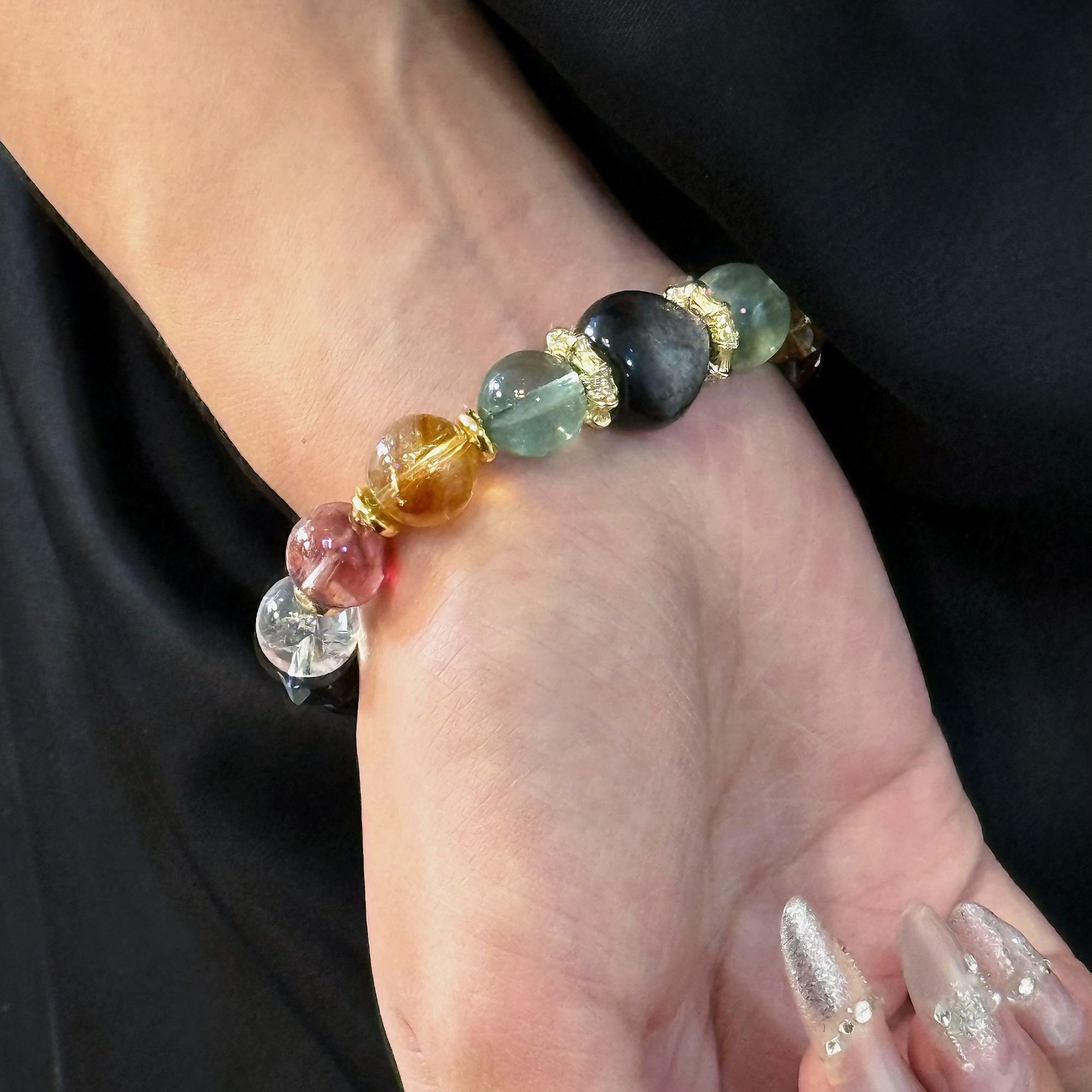 手链 五路财神招财进宝转运多宝手串女款手工轻奢时尚百搭彩色