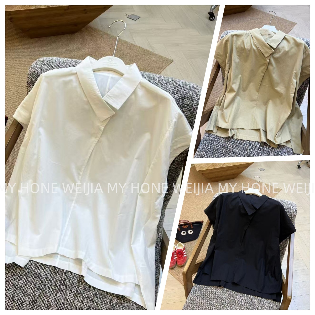 【WJ】夏款 祝 5861  三色T恤（均码）