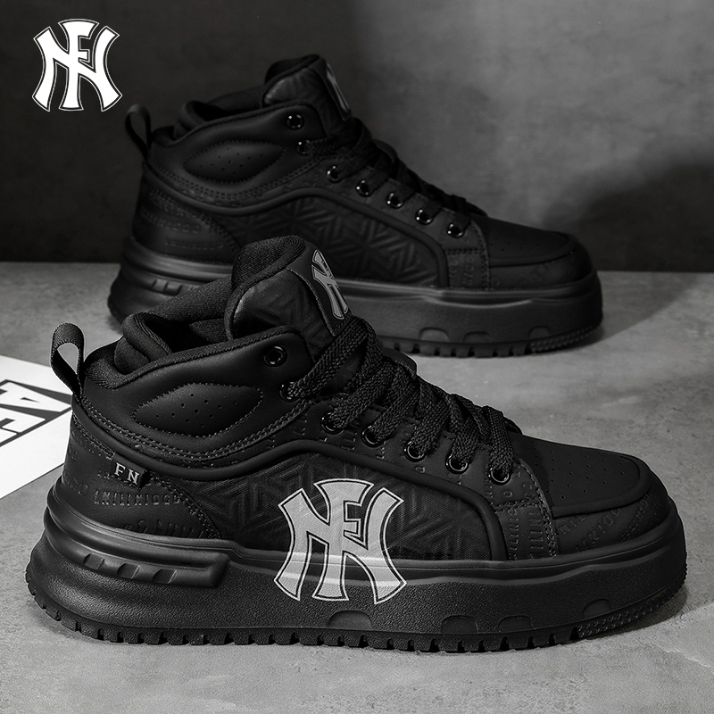 FN网红爆款男鞋2026秋季新款软底防滑小白鞋厚底增高休闲运动板鞋