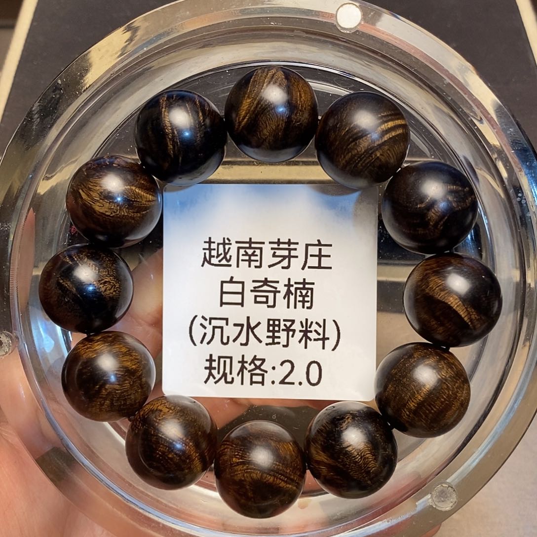 沉香手串十***禅芽庄白奇楠2.0沉水多样性其一
