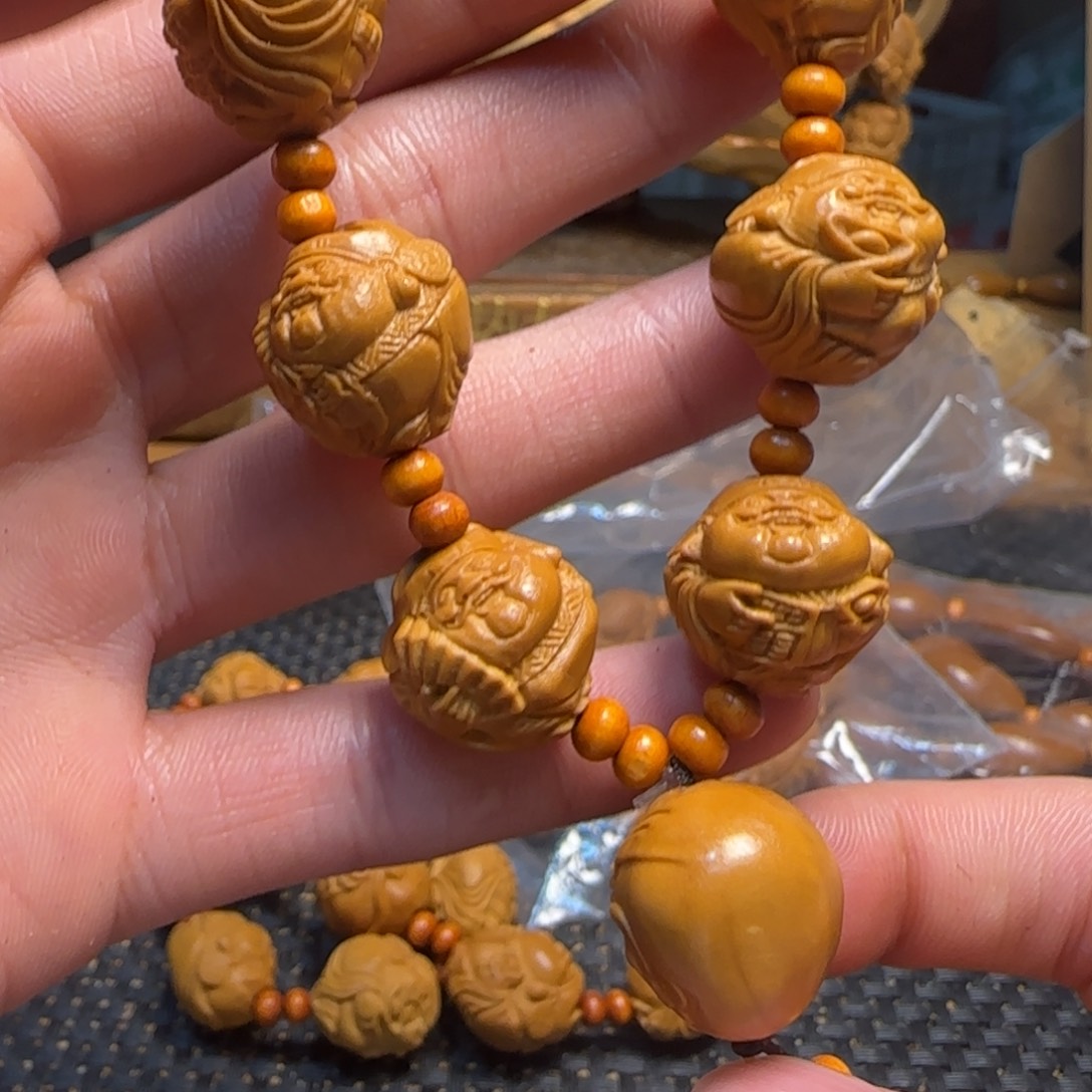 橄榄核手串/手链嘟嘟财神