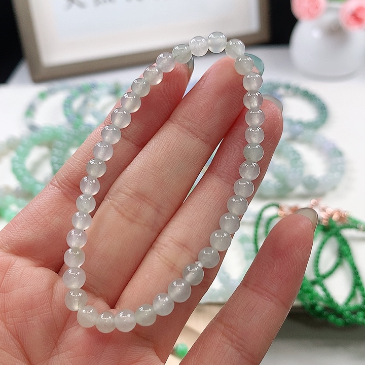 手链翡翠未镶嵌手链4.7mm