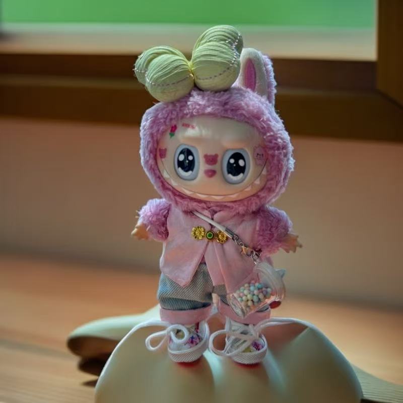 labubu拉布布手工缎面国风女娃衣（不含网红玩偶服娃网红玩偶服）