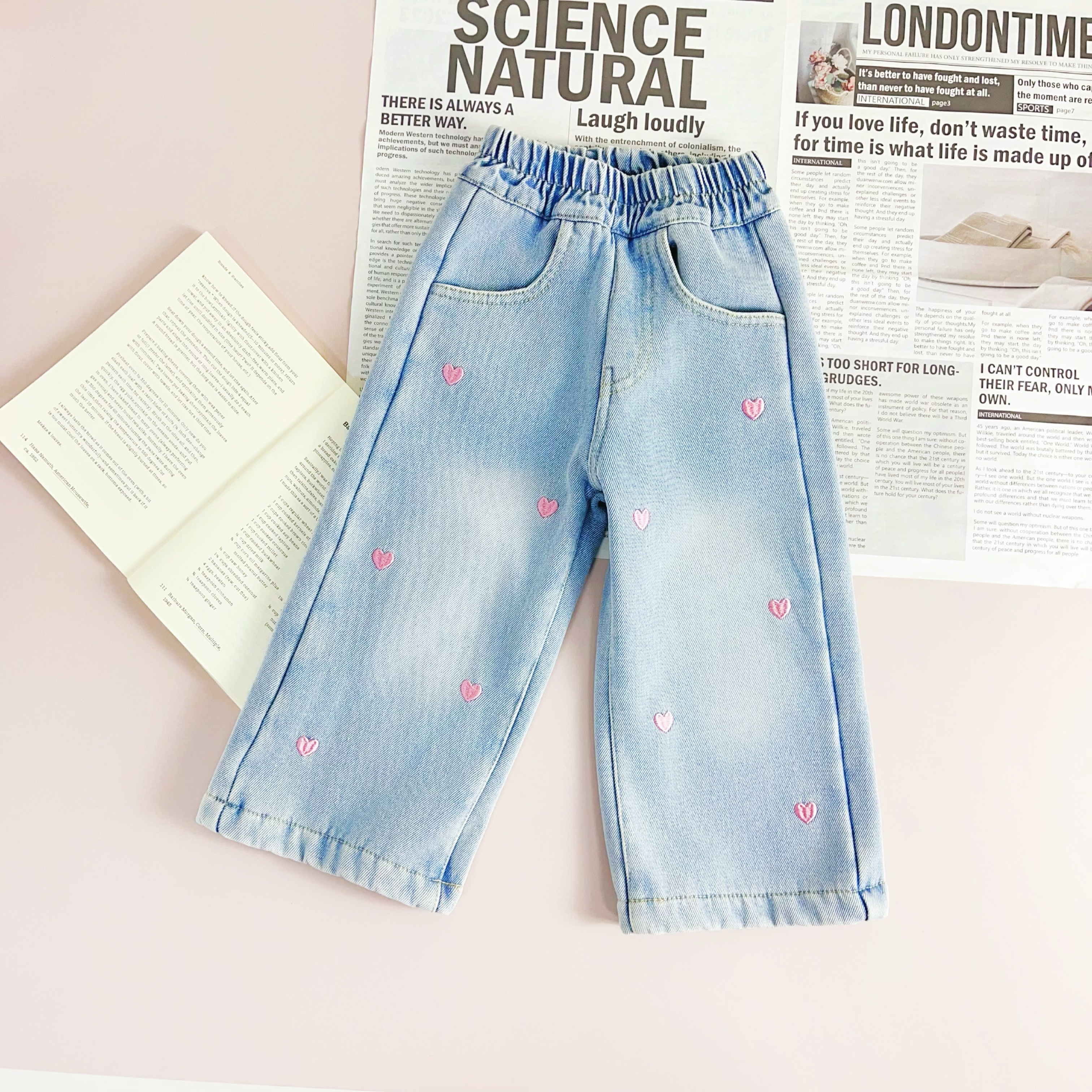 【】K043新款女童洋气时髦加绒休闲裤