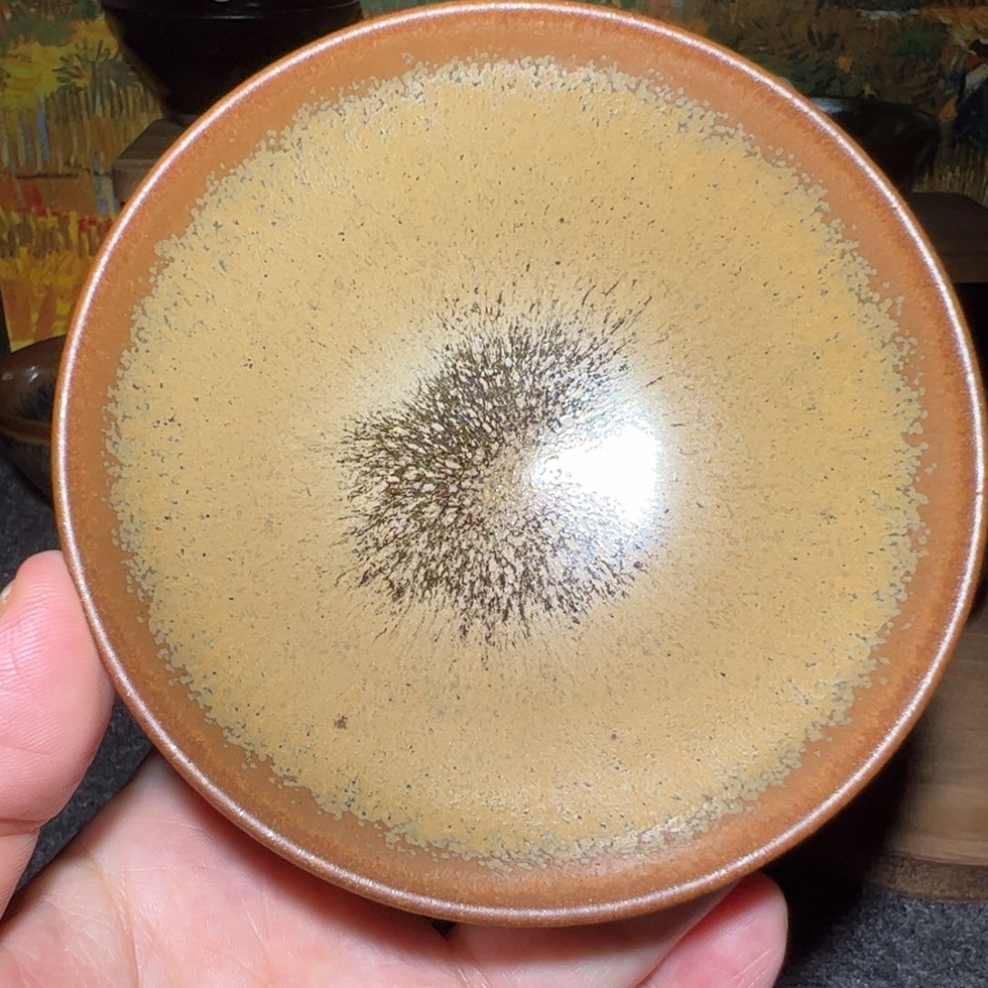 茶盏北宋吴志强平口灰被