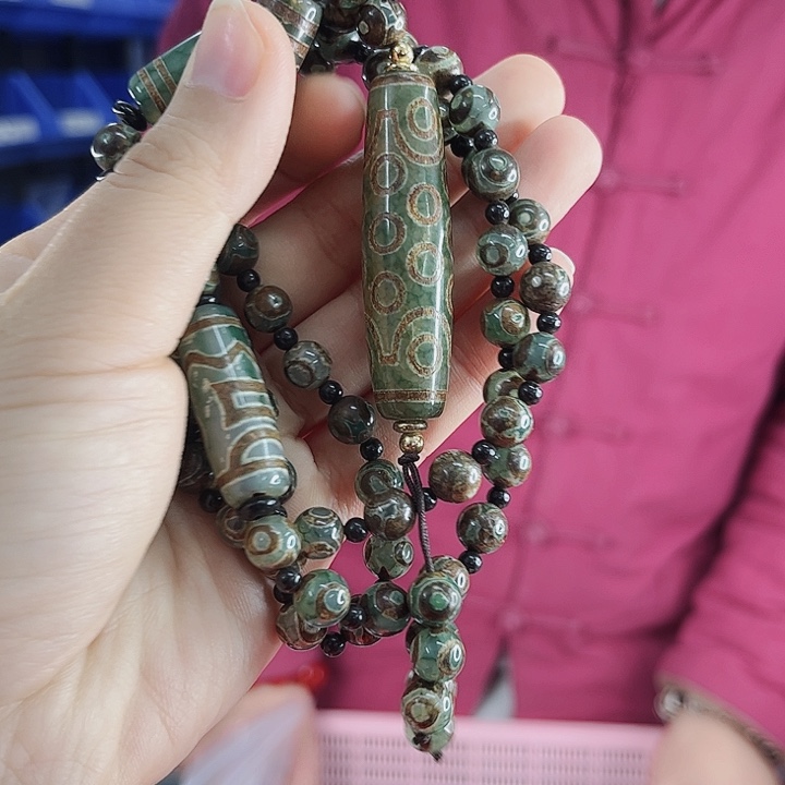 玛瑙项链未镶嵌丅66青稞贡二十一项链
