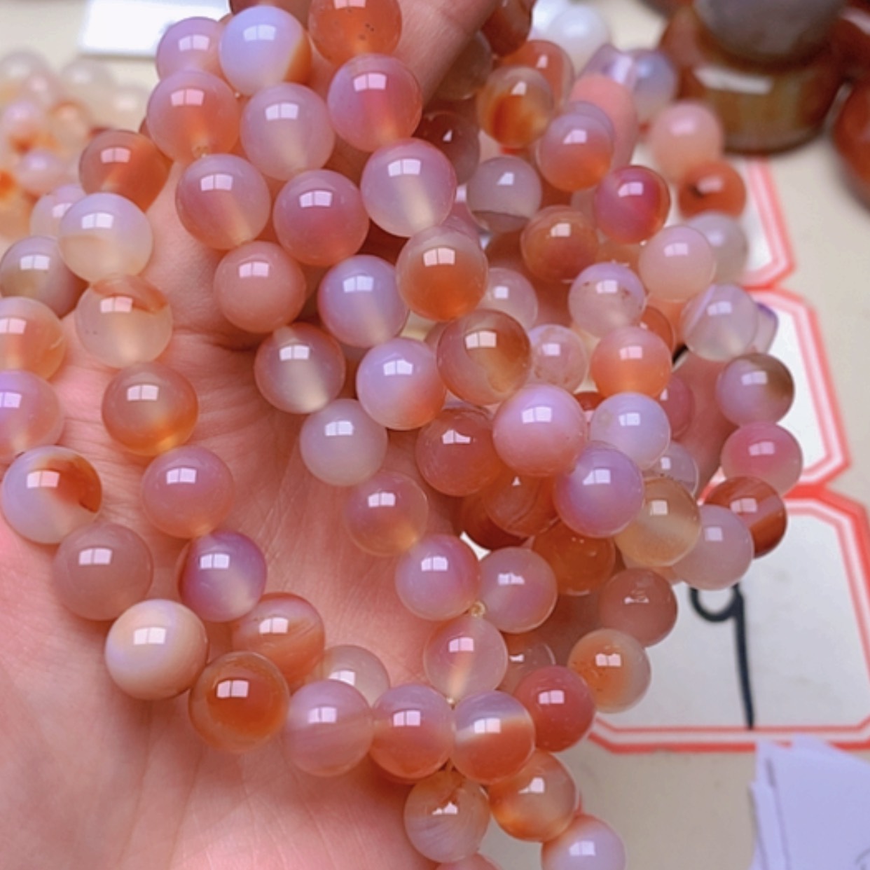 【闪购商品】玛瑙/玉髓未镶嵌珠宝半成品E****i